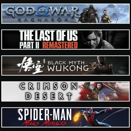  Ragnarök +TLOU2 +Wukong +Crimson +Miles